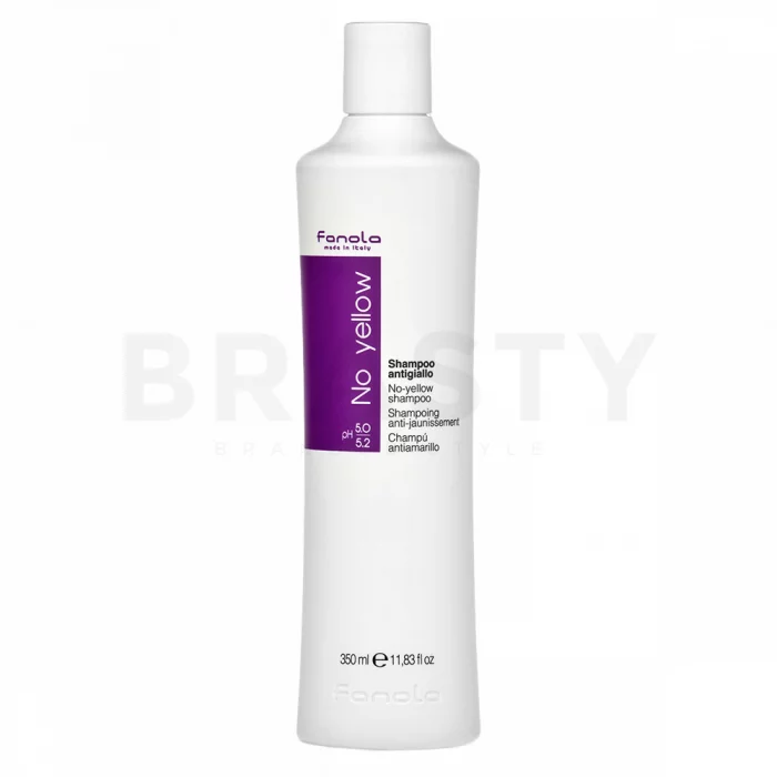 Fanola No Yellow Shampoo Shampoo für platinblondes und graues Haar 350 ml