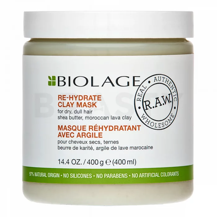 Matrix Biolage R.A.W. Re-Hydrate Clay Mask maska pro suché, mdlé vlasy 400 ml