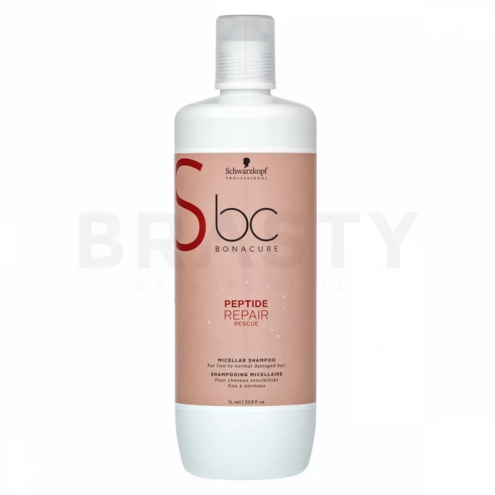 Schwarzkopf Professional BC Bonacure Peptide Repair Rescue Micellar Shampoo šampon pro poškozené vlasy 1000 ml