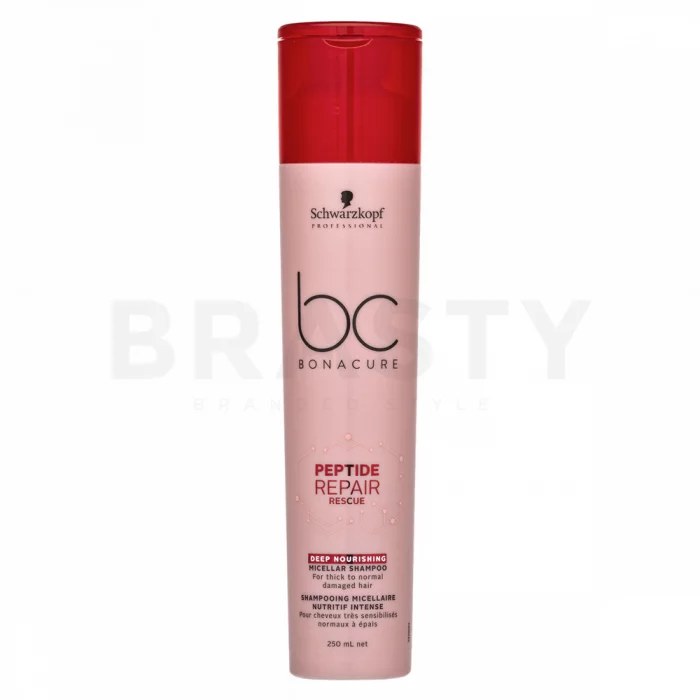 Schwarzkopf Professional BC Bonacure Peptide Repair Rescue Deep Nourishing Micellar Shampoo šampon pro poškozené vlasy 250 ml