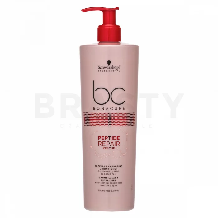 Schwarzkopf Professional BC Bonacure Peptide Repair Rescue Micellar Cleansing Conditioner čistící kondicionér pro poškozené vlasy 500 ml