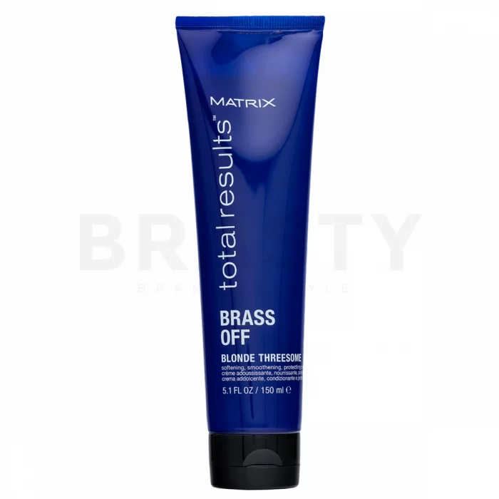 Matrix Total Results Brass Off Blonde Threesome uhlazující krém pro barvené vlasy 150 ml