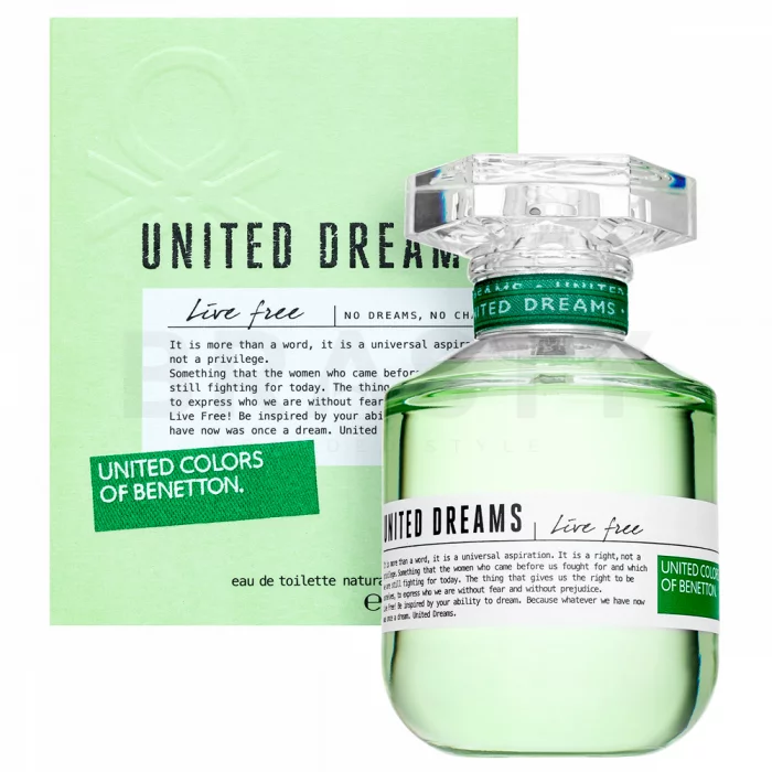 Benetton United Dreams Live Free toaletní voda pro ženy 80 ml
